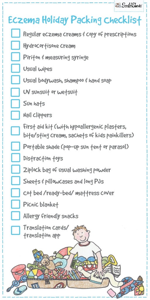 Eczema holiday packing checklist 