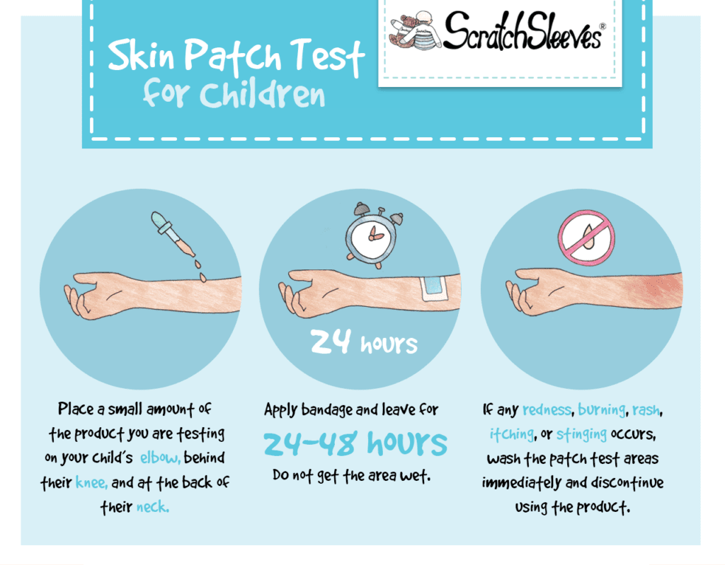 A parents visual guide to patch testing new creams and toiletries on eczema kids